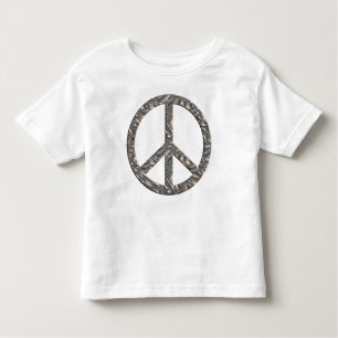 PEACE symbol  - SILVER Toddler T-Shirt