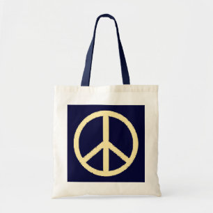 peace symbol tote bag
