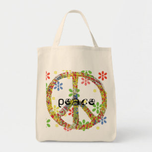 Peace Symbol Tote Bag