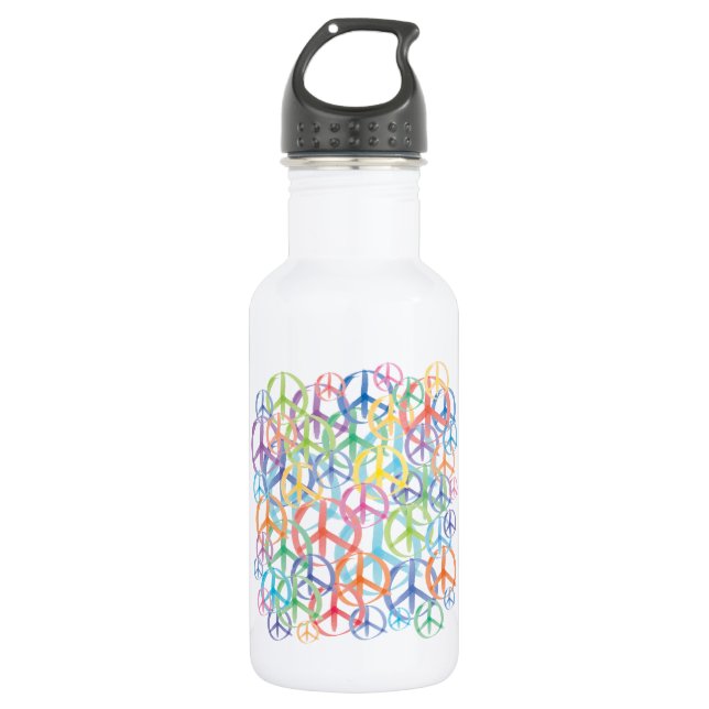 Peace Symbols Art 532 Ml Water Bottle (Front)