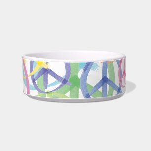 Peace Symbols Art Bowl
