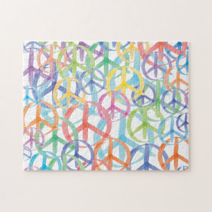 Peace Symbols Art Jigsaw Puzzle