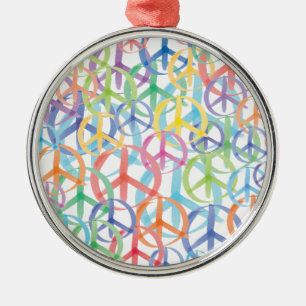 Peace Symbols Art Metal Ornament