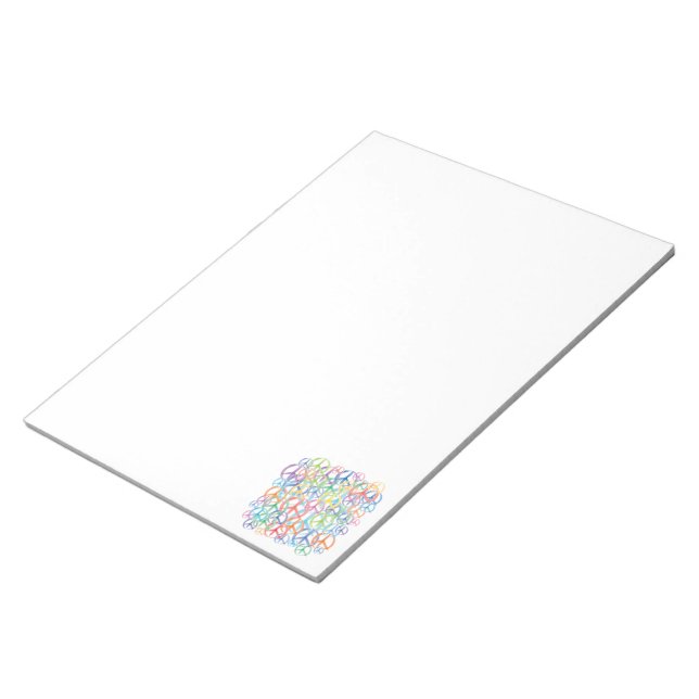 Peace Symbols Art Notepad (Angled)