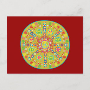 Peace Symbols Design Postcard
