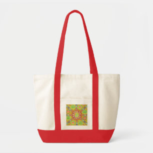 Peace Symbols Design Tote Bag