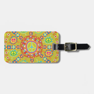 Peace Symbols Luggage Tag