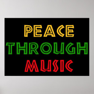 Peace Through Music Poster