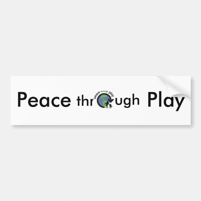 Peace through Play Bumper Sticker (Front)
