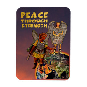 Peace Through Strength Magnet