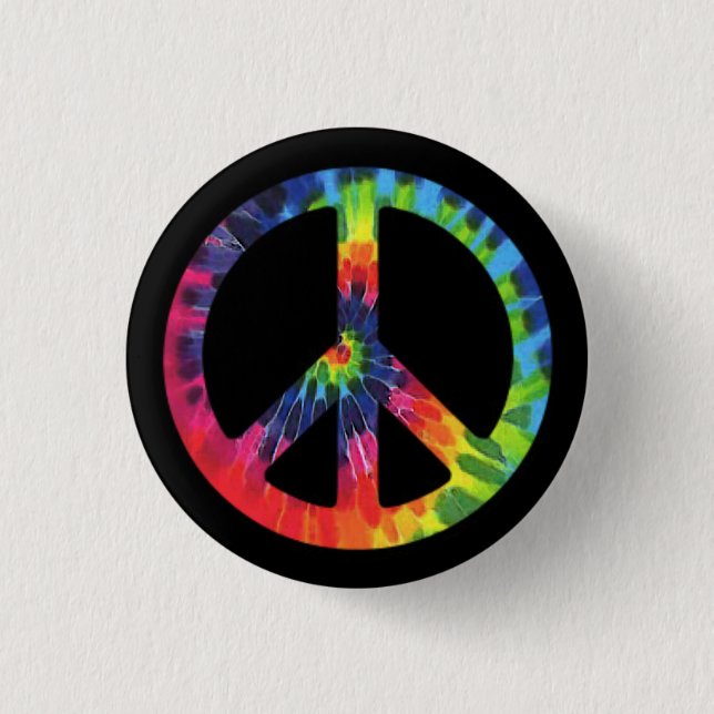 Peace Tie-dye 3 Cm Round Badge (Front)