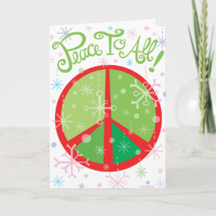 Peace to All Holiday Card - Customised