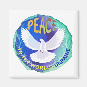 Peace to the World - Ukraine Magnet