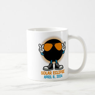 Peace Totality Solar Eclipse April 8 2024 Women Me Coffee Mug
