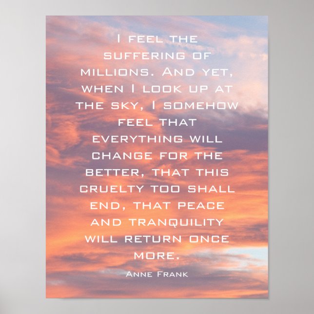Peace & Tranquillity Encouraging Quote Poster (Front)