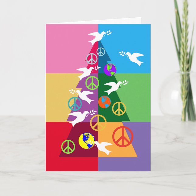 Peace Tree Holiday Card (Front)