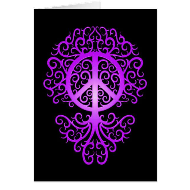 Peace Tree, purple and black (Front)