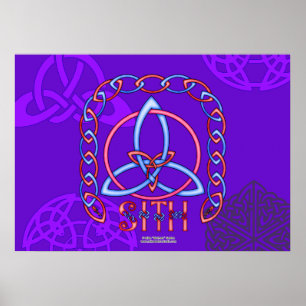 Peace Triquetra Poster