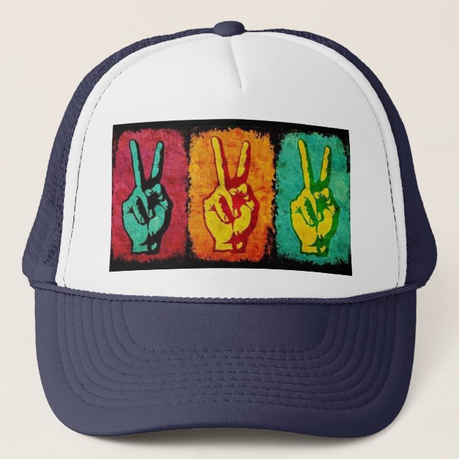 Peace Trucker Hat (Front)