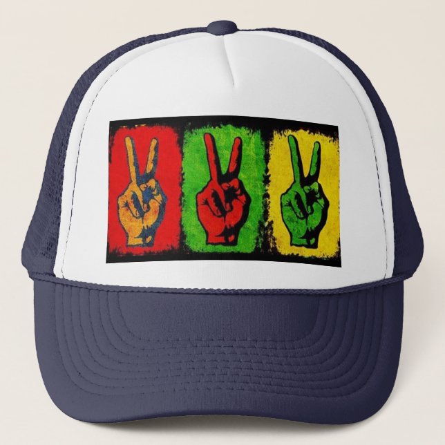 Peace Trucker Hat (Front)