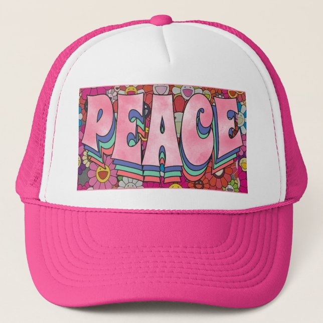 Peace Trucker Hat (Front)
