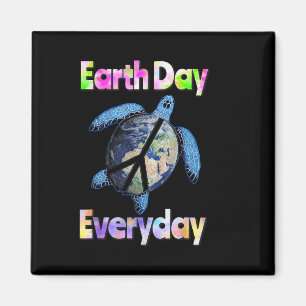 Peace Turtle Earth Day Everyday Turtle Watercolor  Magnet