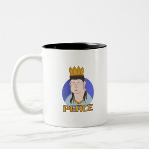 Peace Two-Tone Coffee Mug