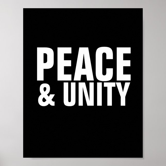 PEACE & UNITY Poster (Front)