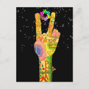 Peace, Unity, Teamwork Postcard