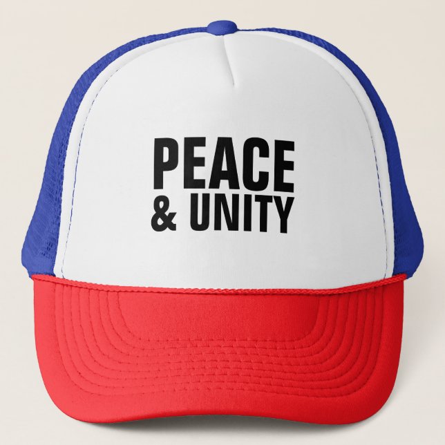 Peace & Unity  Trucker Hat (Front)