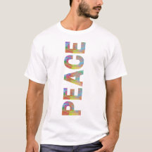 Peace Vertical Colourful Text Design