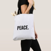 Peace white and black text minimalist anti war