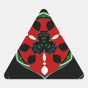 "Peace: with Shield Emblem" Art Print Triangle Sticker