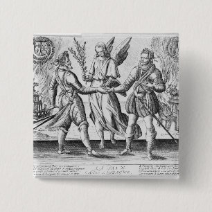 Peace with Spain 15 Cm Square Badge