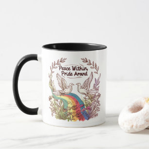 Peace Within, Pride Around – LGBTQ Camping Nature  Mug