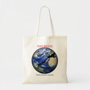 Peace Wrecker – Dividing Tastebuds Worldwide Tote Bag