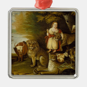 Peaceable Kingdom   1830-32 Metal Ornament