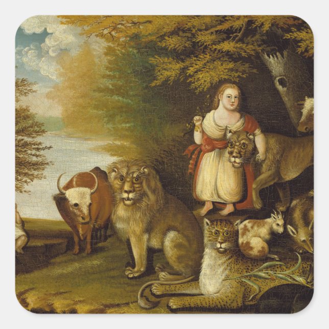 Peaceable Kingdom | 1830-32 Square Sticker (Front)