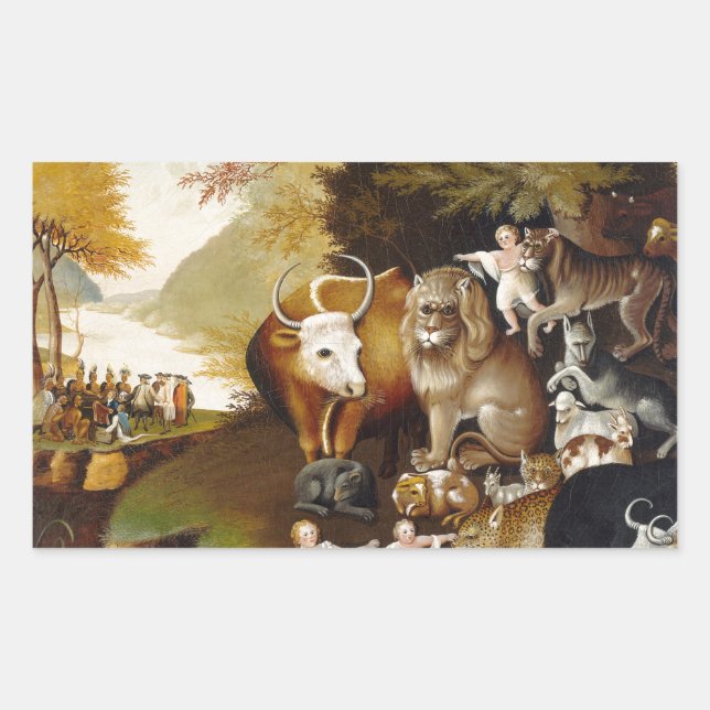 Peaceable Kingdom Animal Hicks Classic Rectangular Sticker (Front)
