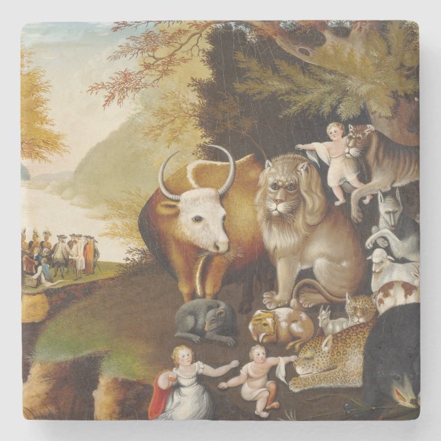 Peaceable Kingdom Animal Hicks Classic Stone Coaster (Front)