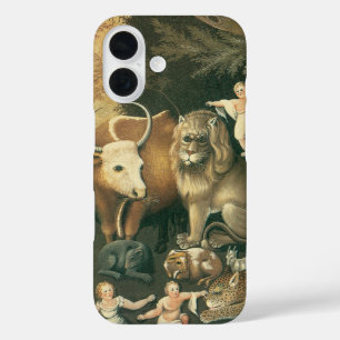 Peaceable Kingdom by Edward Hicks Vintage Folk Art iPhone 16 Case