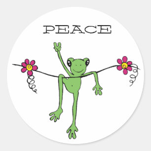 PeaceFroggy, PEACE Classic Round Sticker
