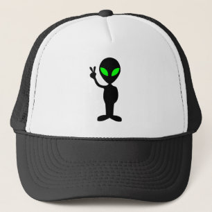 Peaceful Alien Trucker Hat