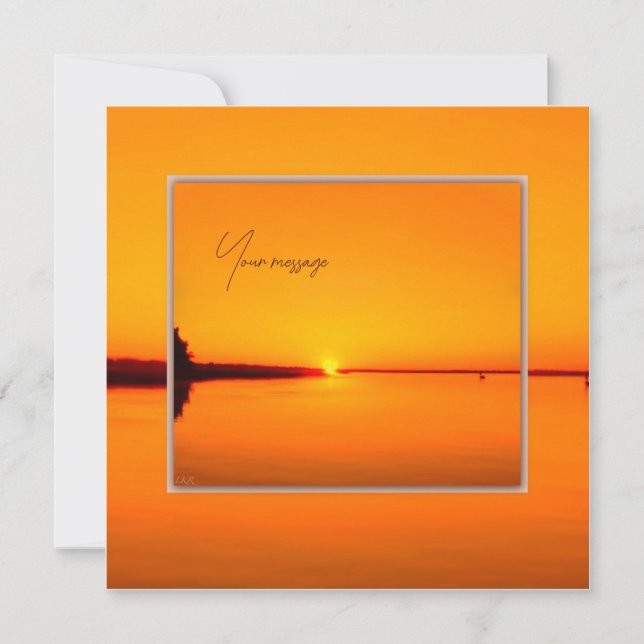 Peaceful Amber Sunset (Front)