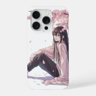 Peaceful anime iPhone 15 pro case