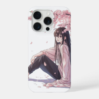 Peaceful anime iPhone 15 pro case