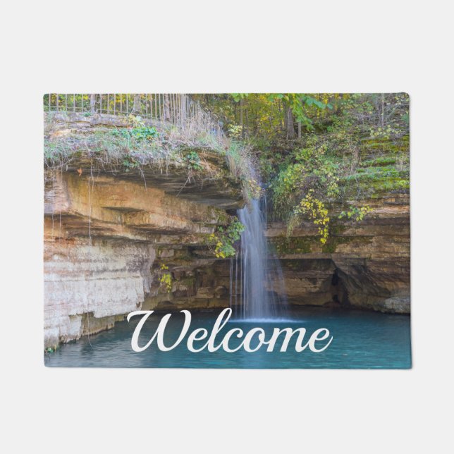 Peaceful At Glory Hole Welcome Doormat (Front)