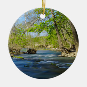 Peaceful At The River Ceramic Tree Decoration