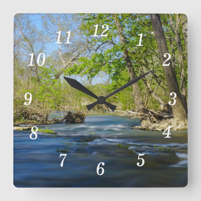 Peaceful At The River Wall Clock (Front)