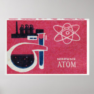 Peaceful Atom Chemistry - Matchbox Print